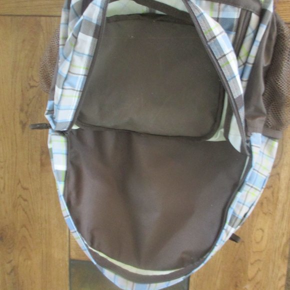 Thirty One 31 Plaid Full Size Backpack 20” - Picture 5 of 6